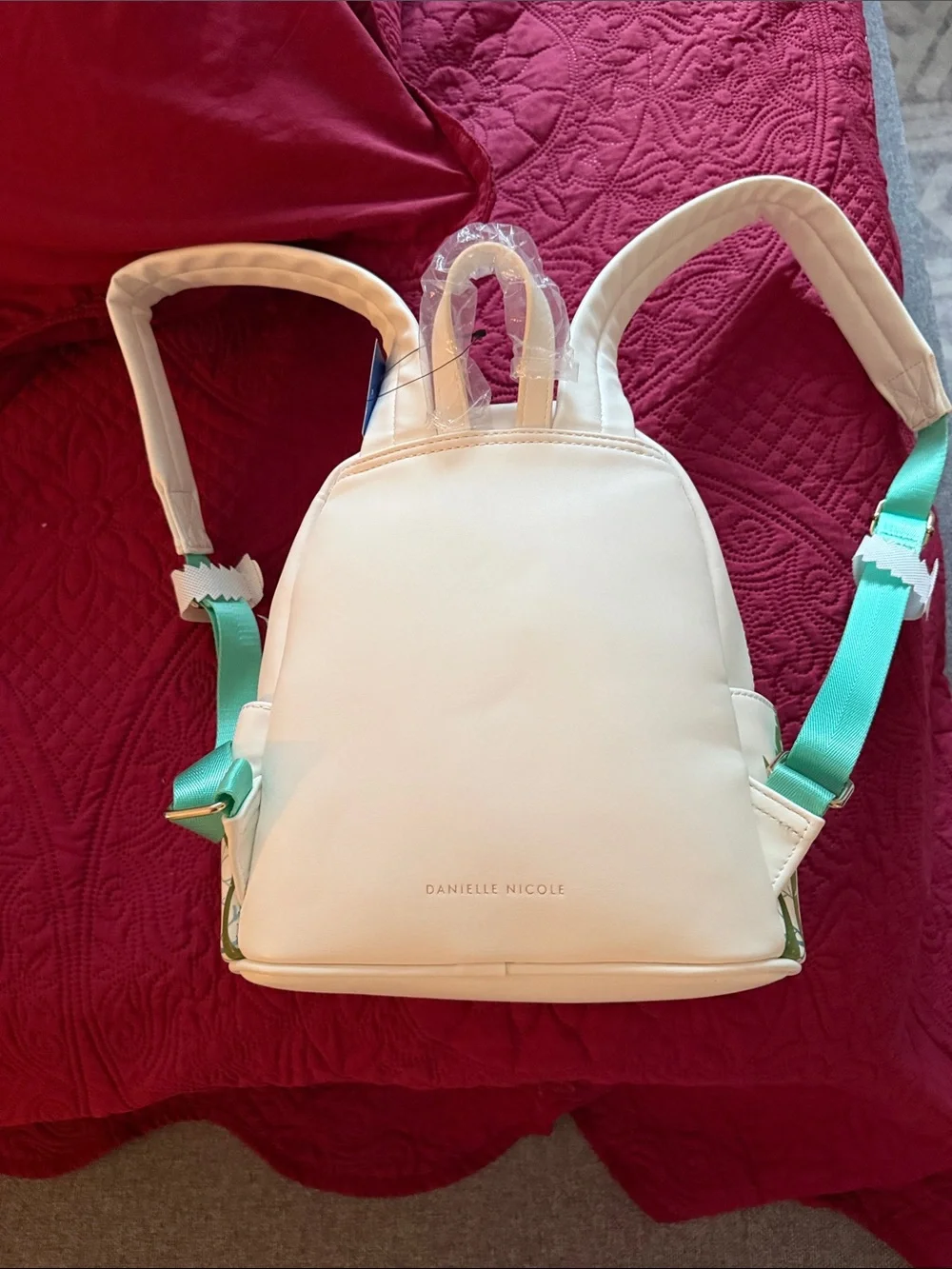 Disney Ariel Floral Mini Backpack - White, Red & Turquoise
